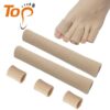photobank Gel Toe Caps Ribbed Toe Sleeves Bunion Protector Cushion Separators Foot Care