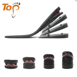 photobank Factory 4 lay 7.5cm Pu Breathable Hight Boosting Increasing Invisible Heel Insole air Cushion Shoe Lift Height Increasing Insoles