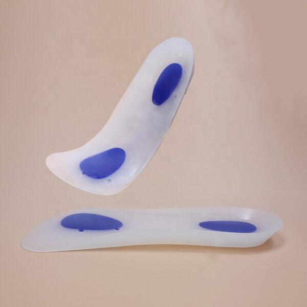 photobank (35) Seven-point Heel Cushion Pads Soft Breathable Shock-absorbing Slow Pressure Plantar Fasciitis 3/4 Length Silicone Insole
