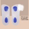 photobank (37) Seven-point Heel Cushion Pads Soft Breathable Shock-absorbing Slow Pressure Plantar Fasciitis 3/4 Length Silicone Insole