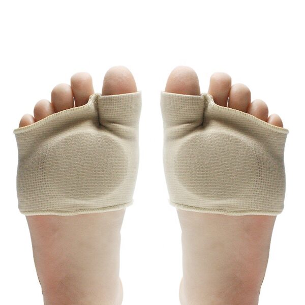 photobank (48) Thickened Forefoot Super Soft Thumb Protector Hallux Valgus Bunion Corrector Embedded Silicone Toe Separator Socks Forefoot Pad
