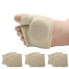 photobank (50) Thickened Forefoot Super Soft Thumb Protector Hallux Valgus Bunion Corrector Embedded Silicone Toe Separator Socks Forefoot Pad