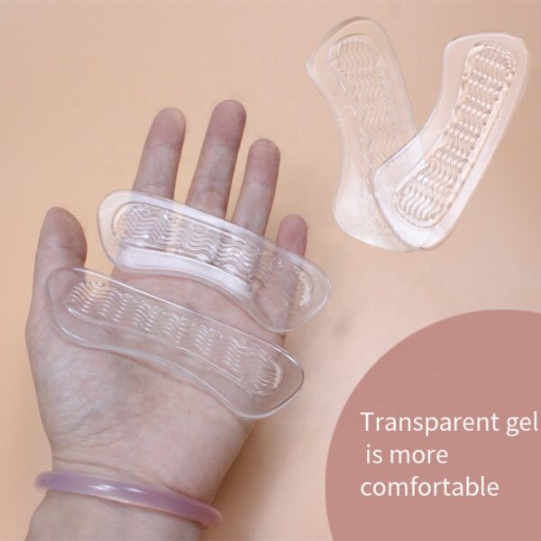 Wholesale Women's Wave Shape Non-slip Heel Liner Grips Heel Protector Gel Cushion Pads