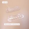 Wholesale Women's Wave Shape Non-slip Heel Liner Grips Heel Protector Gel Cushion Pads