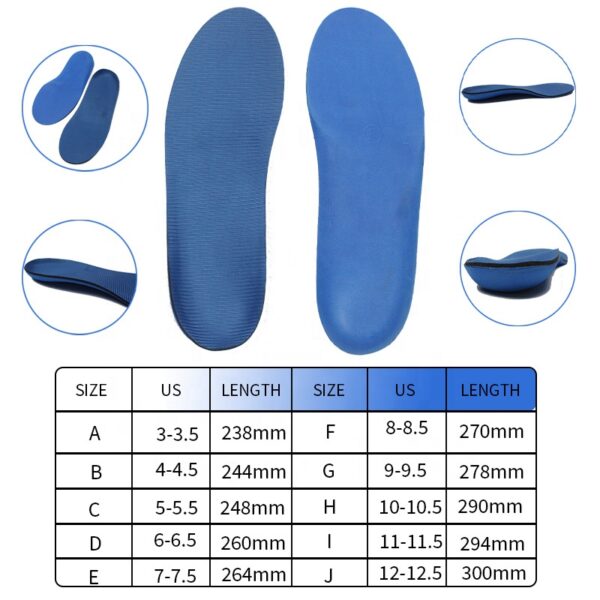 photobank (63) Full Length Medical Corrective Plantar Fasciitis Orthotic Flat Foot Arch Support Insole