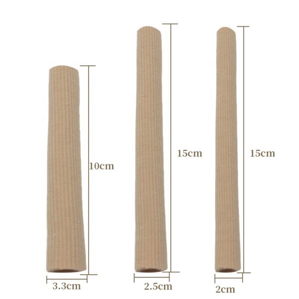 photobank (89) Gel Toe Caps Ribbed Toe Sleeves Bunion Protector Cushion Separators Foot Care