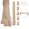 photobank (91) Gel Toe Caps Ribbed Toe Sleeves Bunion Protector Cushion Separators Foot Care