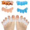主图 OEM Custom Green Silicone Gel Foot Corrector Bunion Corrector and Toe Straightener Separator for Pedicure Separadores De Dedos