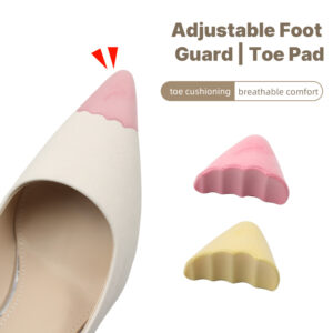 PU Toe Plug Thickened Soft Toe Filling Insole High Heels Comfortable Adjustment Half Size Pads