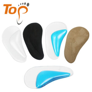 主图 Lady Shoe Insole Fabric Covered Silicone Gel Arch Pad Flat Foot Arch Support Insole