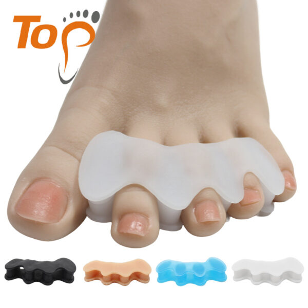 主图 Preventing Rubbing Bunion Corrector Overlapping Hammer Toe Straightener Stretcher Soft Silicone Gel Toe Spacers for Bunions