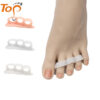 Unisex Silicone Gel Triple Loop Toe Separator Straightener for Hammer Toes