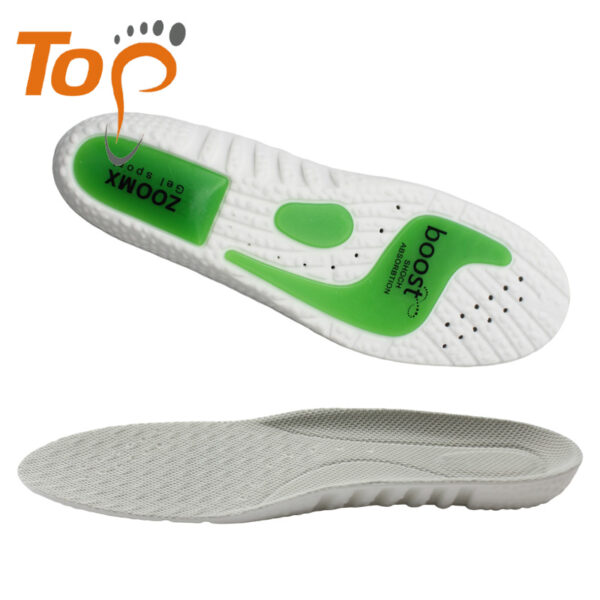 Breathable Shock Absorbing Sport Shoe Insoles for Plantar Fasciitis Odor-Resistant Athletic Running Insoles