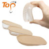 主图1 Unisex PU Gel 1.5cm 2.5cm 3.5cm Insert Heel Pad Height Increasing Insoles