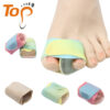 Colorful Adjustable Day and Night Bandage Toe Overlap Hallux Valgus Bunion Corrector Finger Splint Toe Double Hole Separator