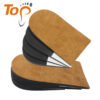 Adjustable Height Increase Heel Lift Inserts Four-Layer EVA Heel Cushion Pads Short Shoe Inserts for Men Women Unisex
