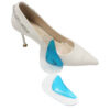 Lady Shoe Insole Fabric Covered Silicone Gel Arch Pad Flat Foot Arch Support Insole