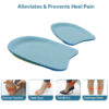 Sports Comfort Insoles Gel Shock Absorption Cushion Shoe Pad Silicone Spur Pain Relief Insole Half Sole Heel Cup Amortiguador