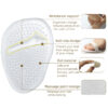 Upgraded Half Ball of Foot Cushions Inner Shoe Pads Gel Metatarsal Foot Pads