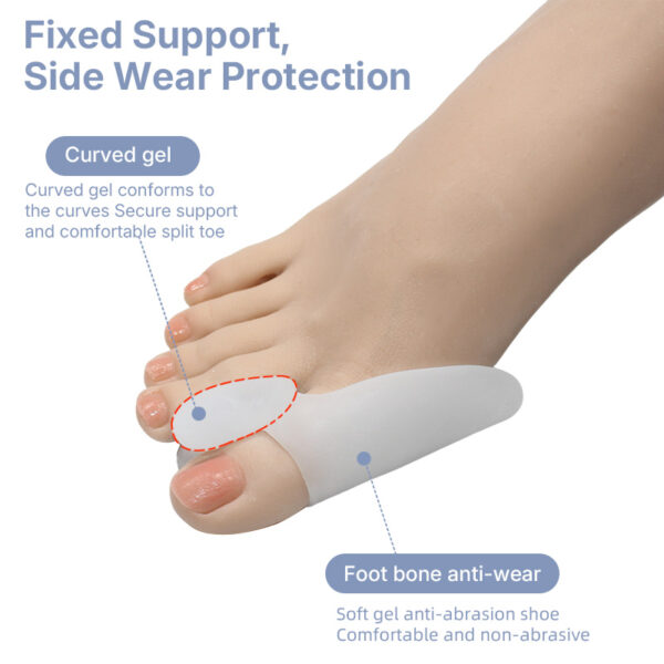 Foot Care Pain Relief Silicone Gel Hallux Valgus Corrector Big Toe Separator
