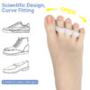 Unisex Silicone Gel Triple Loop Toe Separator Straightener for Hammer Toes