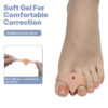 Pedicure Gel Silicone Hallux Valgus Corrector Double Hole Toe Separator