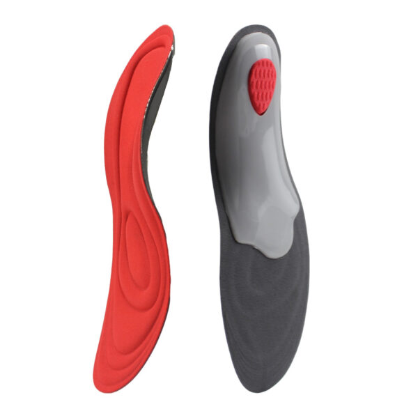 Sports Orthotic Insoles 3D Contoured Arch Support Memory Foam Cushioning TPU Arch Cradle Anti Slip Flat Foot Plantar Fasciitis