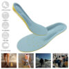 Wholesale Yellow Blue PU Foam Basketball Casual Sports Insoles
