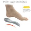 Universal Heel Pad to Correct Arch Collapse X/O-shaped Leg Adjustment Orthopedic Insoles for Flat Feet