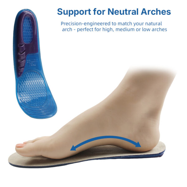 Top Unisex Gel and Velvet Comfort Insoles-Soft Breathable Sports Shoe Inserts