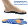 Unisex Two-tone Arch Support Sports Shock-absorbing PU Foam Insole