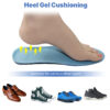 Suitable for Running Shoes Soft TPE Material Anti-fatigue Orthopedic Flat Heel Gel Sports Insoles