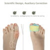 Colorful Adjustable Day and Night Bandage Toe Overlap Hallux Valgus Bunion Corrector Finger Splint Toe Double Hole Separator