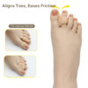 Hammer Toe Straightener Gel Toe Splints for Women/Men Corrector for Bent Curled Crooked Claw Hammer Toes