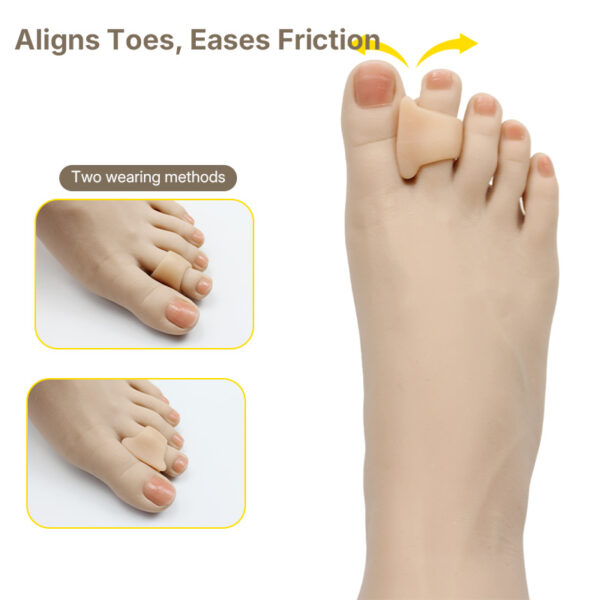 Hammer Toe Straightener Gel Toe Splints for Women/Men Corrector for Bent Curled Crooked Claw Hammer Toes
