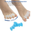 副图2 Preventing Rubbing Bunion Corrector Overlapping Hammer Toe Straightener Stretcher Soft Silicone Gel Toe Spacers for Bunions
