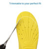 Wholesale Yellow Blue PU Foam Basketball Casual Sports Insoles