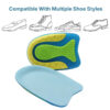 Sports Comfort Insoles Gel Shock Absorption Cushion Shoe Pad Silicone Spur Pain Relief Insole Half Sole Heel Cup Amortiguador