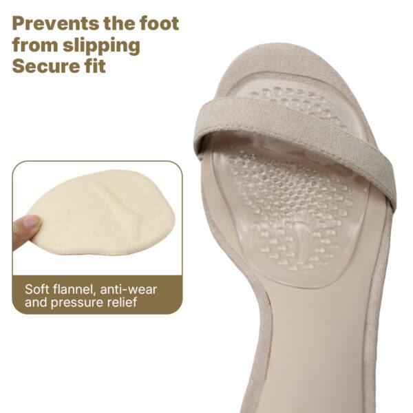 Upgraded Half Ball of Foot Cushions Inner Shoe Pads Gel Metatarsal Foot Pads