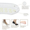 副图3 Women's High Heels Insoles PU Made Heel Protector Stickers Inserts Foot Care Insert Heel Reduced Friction Pad for Relief
