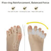 副图3 OEM Custom Green Silicone Gel Foot Corrector Bunion Corrector and Toe Straightener Separator for Pedicure Separadores De Dedos