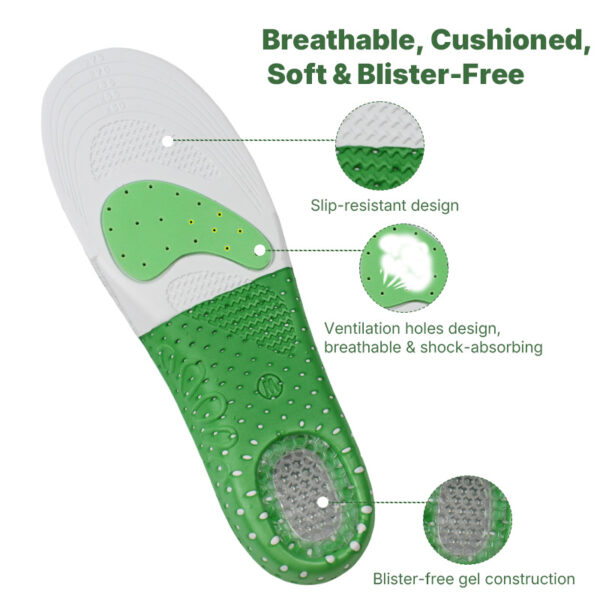 副图3 New Style Orthotic Insoles EVA Shock-Absorbing Arch Support and Cushioning Flat Foot Orthopedic Insoles for Plantar Fasciitis