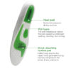 Breathable Shock Absorbing Sport Shoe Insoles for Plantar Fasciitis Odor-Resistant Athletic Running Insoles