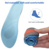 Suitable for Running Shoes Soft TPE Material Anti-fatigue Orthopedic Flat Heel Gel Sports Insoles