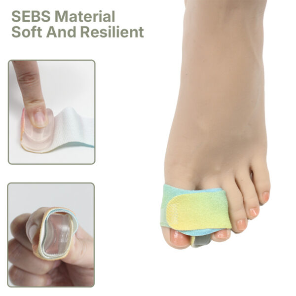 Colorful Adjustable Day and Night Bandage Toe Overlap Hallux Valgus Bunion Corrector Finger Splint Toe Double Hole Separator