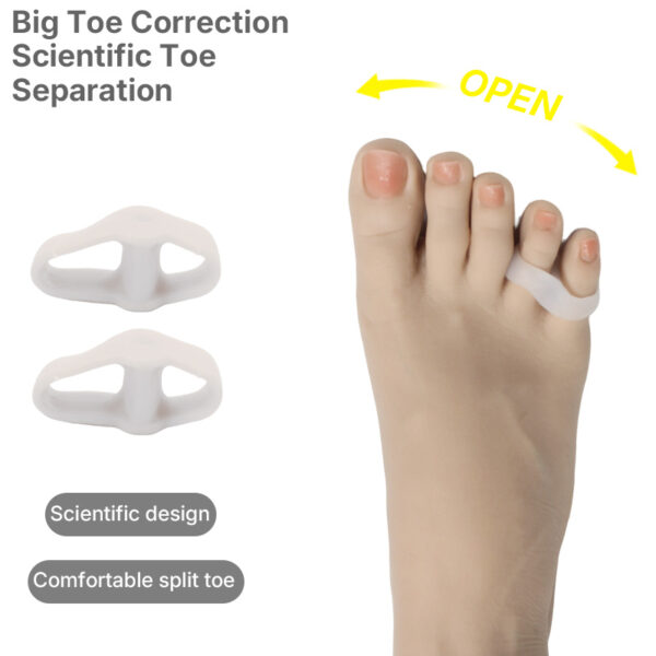 Gel Toe Separator Protector for Women Men Pain Relief Function Use for Bunions Correction Fingers Restoration to Original Shape