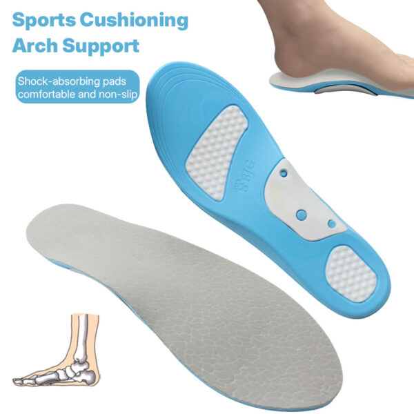 Unisex Plantar Fasciitis Foot Pain Relief Flat Foot Insert Adjustable High Arch Support Orthopedic Insole