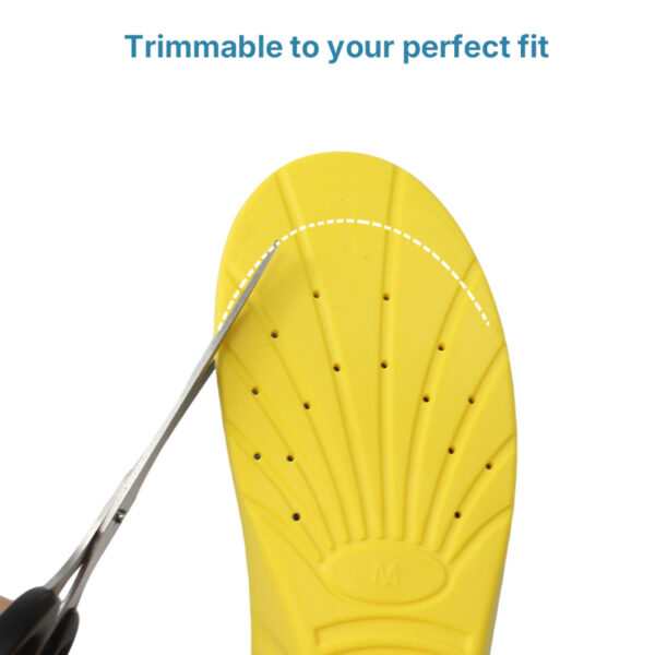 Wholesale Yellow Blue PU Foam Basketball Casual Sports Insoles