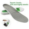 Breathable Shock Absorbing Sport Shoe Insoles for Plantar Fasciitis Odor-Resistant Athletic Running Insoles