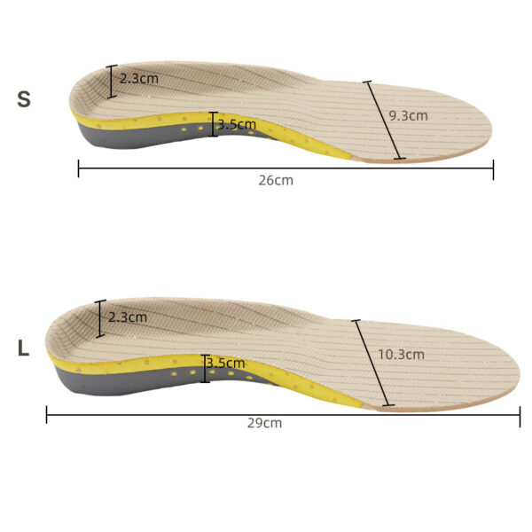 Silver Ion EVA Flat Foot Orthotic Arch Support Insole